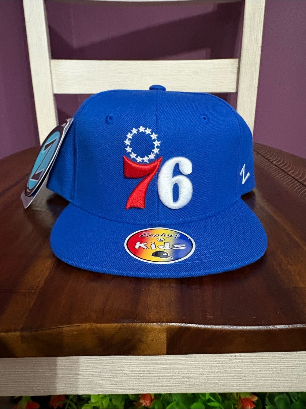 Blue 76 Embroidered Snapback Hat